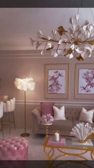Розовый | Какая нежность! | Светлая и уютная гостинная | агентство недвижимости СЛОН