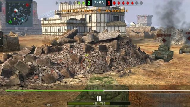 T1 Heavy. WoT Blitz. Медали Расейняя и Колобанова.