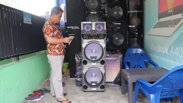 Speaker DAT DT 1502 15inc X2 bisa dangdutan dijalan tanpa listrik PLN
