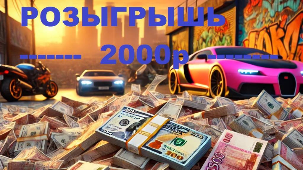 GTA 5. РОЗЫГРЫШЬ ПРИЗА 2000р