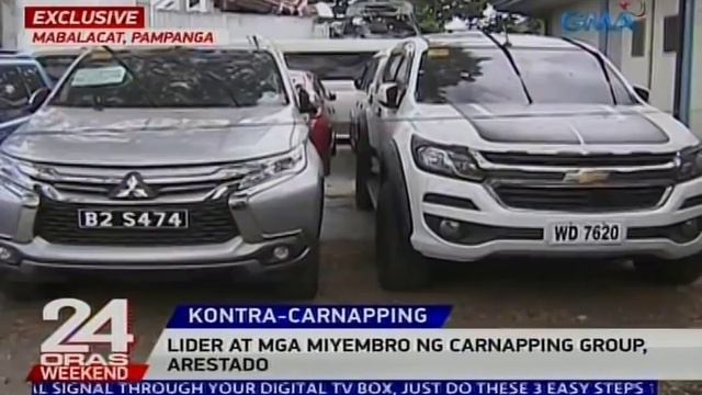 24 Oras: Lider at mga miyembro ng carnapping group, arestado sa Pampanga