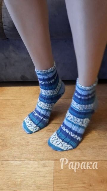 Носочки из Alize Superwash Comfort. С пяткой бумеранг, от мыска.