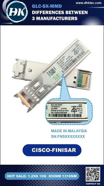 What is a Cisco GLC-SX-MMD?  What is the differences between 7 manufacturers?