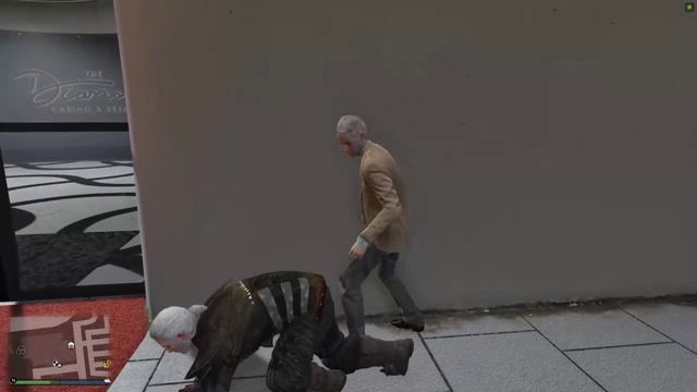 Мужик успокоился