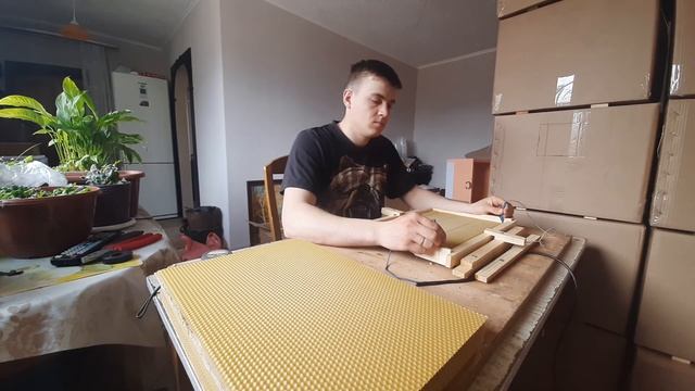 Наващивание рамок на 300, электро способом.
