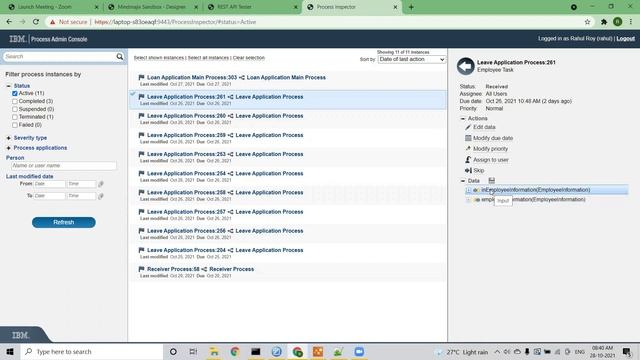 Perform Rest API Tasks in IBM BAW | IBM BPM @GCPWorldWideTraining