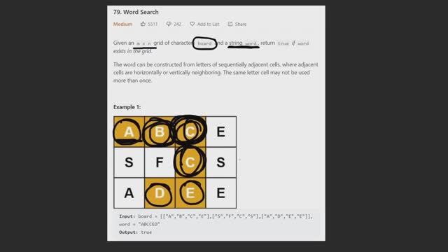 06 - Leetcode 079: Word Search (RU)