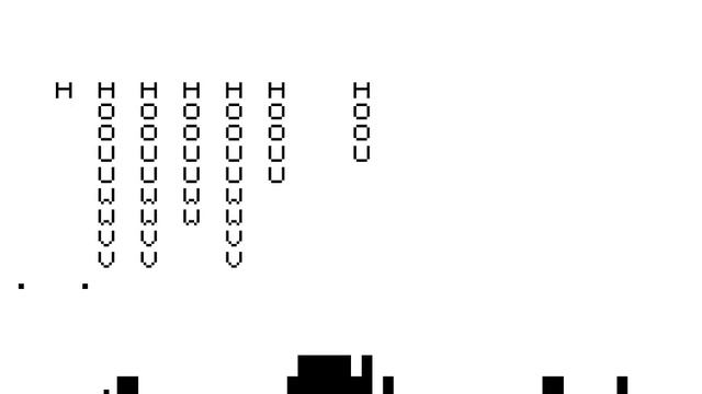 Home-made Space Invaders clone for Sinclair ZX81 computer.