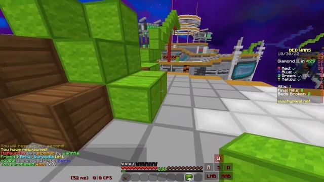Playing Bedwars with my friends...