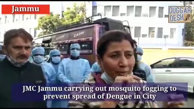 JMC Jammu carrying out mosquito fogging to prevent spread of Dengue in City