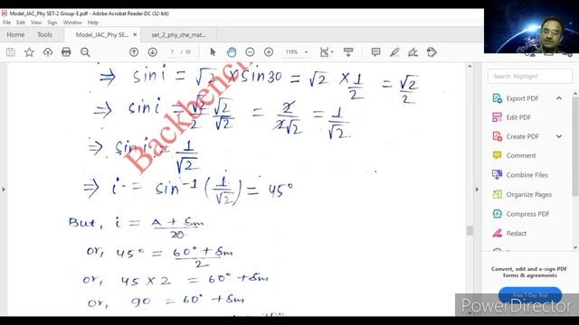 jac class 12th Physics Model Set-2 Group-E(Q41) Answers