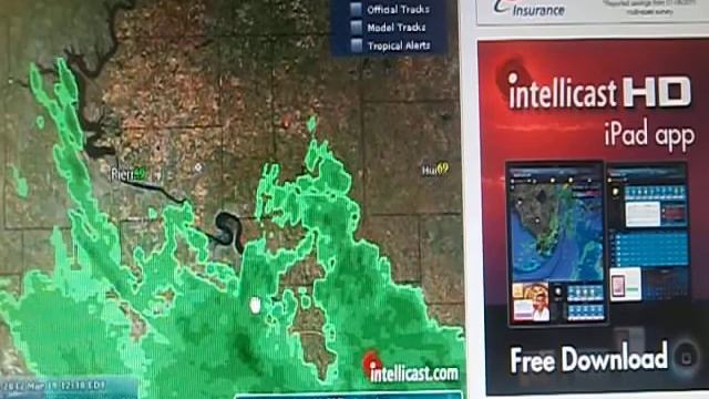 Followup 2 of 2. Radar of Huge Long Line of Storms heading East