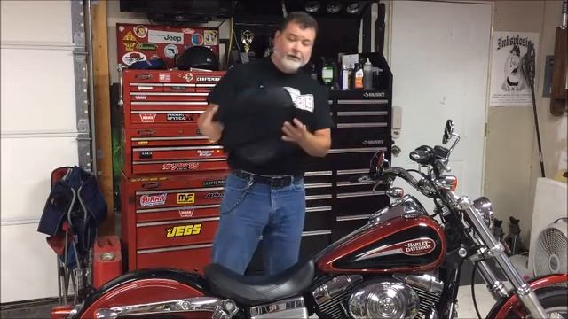 2006 Harley Davidson Dyna Low Rider Motorcycle Tank Bag  Review - vikingbags.com