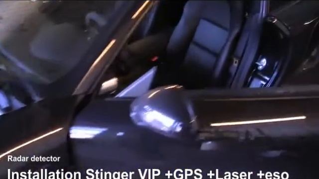 Radar detector custom-installed Porsche 911 turbo