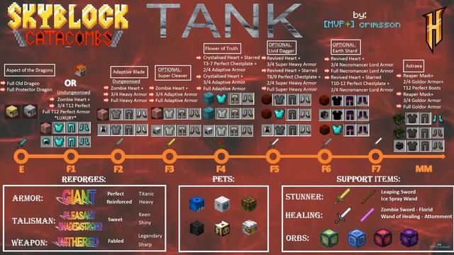 GUIDE best gears for Tank | Hypixel Skyblock