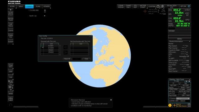 How to synchronize your chart updates | FURUNO ECDIS tutorial |