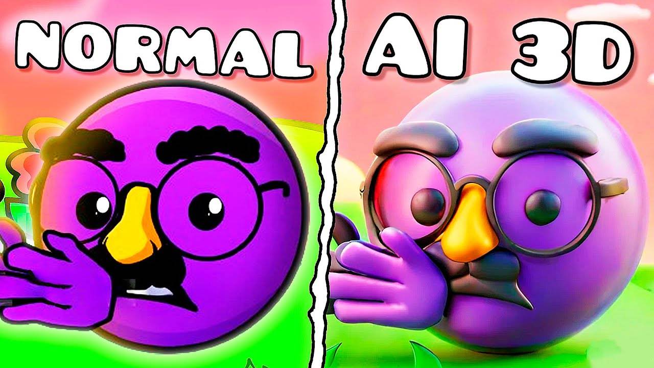 3D версия AI Lobotomy - мемы геометрии на уровне панели