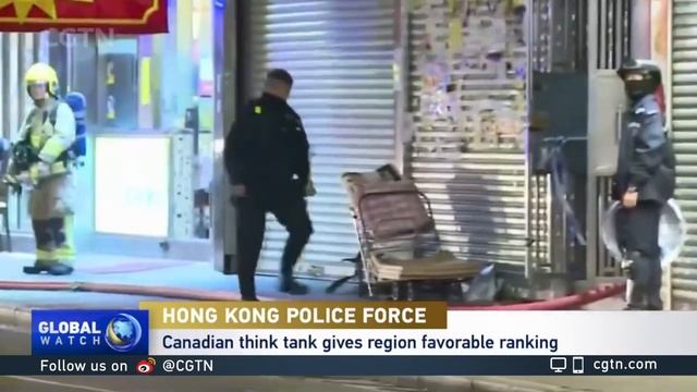 Canadian think tank gives Hong Kong police force favorable ranking