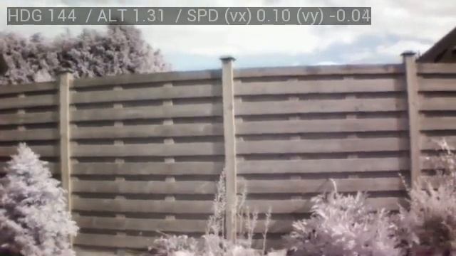 AR Drone 2.0 bottom camera IR MOD hover test