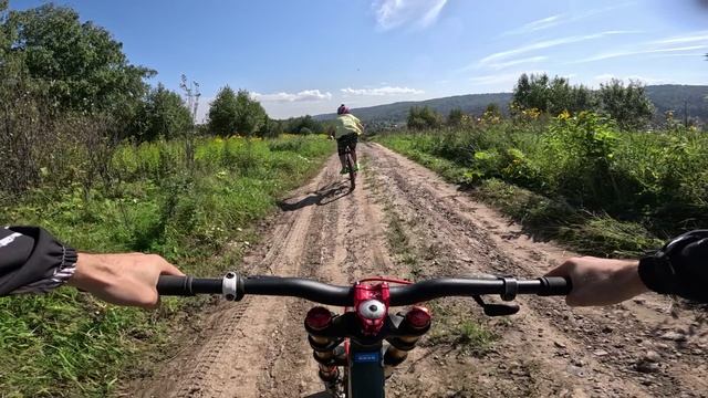 Второй спуск. Самые затяжные спуски по дорогам в Есауловке.