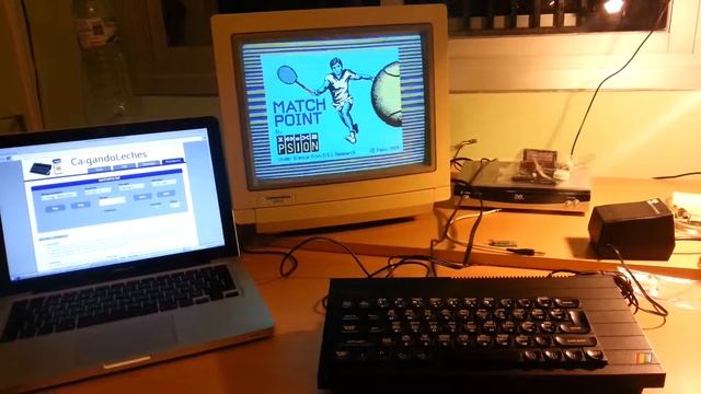 ZX Spectrum + Match Point game load