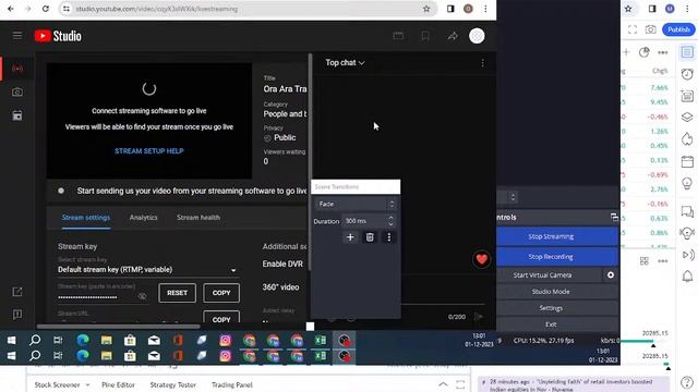 Ora Ara Trader Live Stream NIFTY  01 DEC 2023 20300 + ?