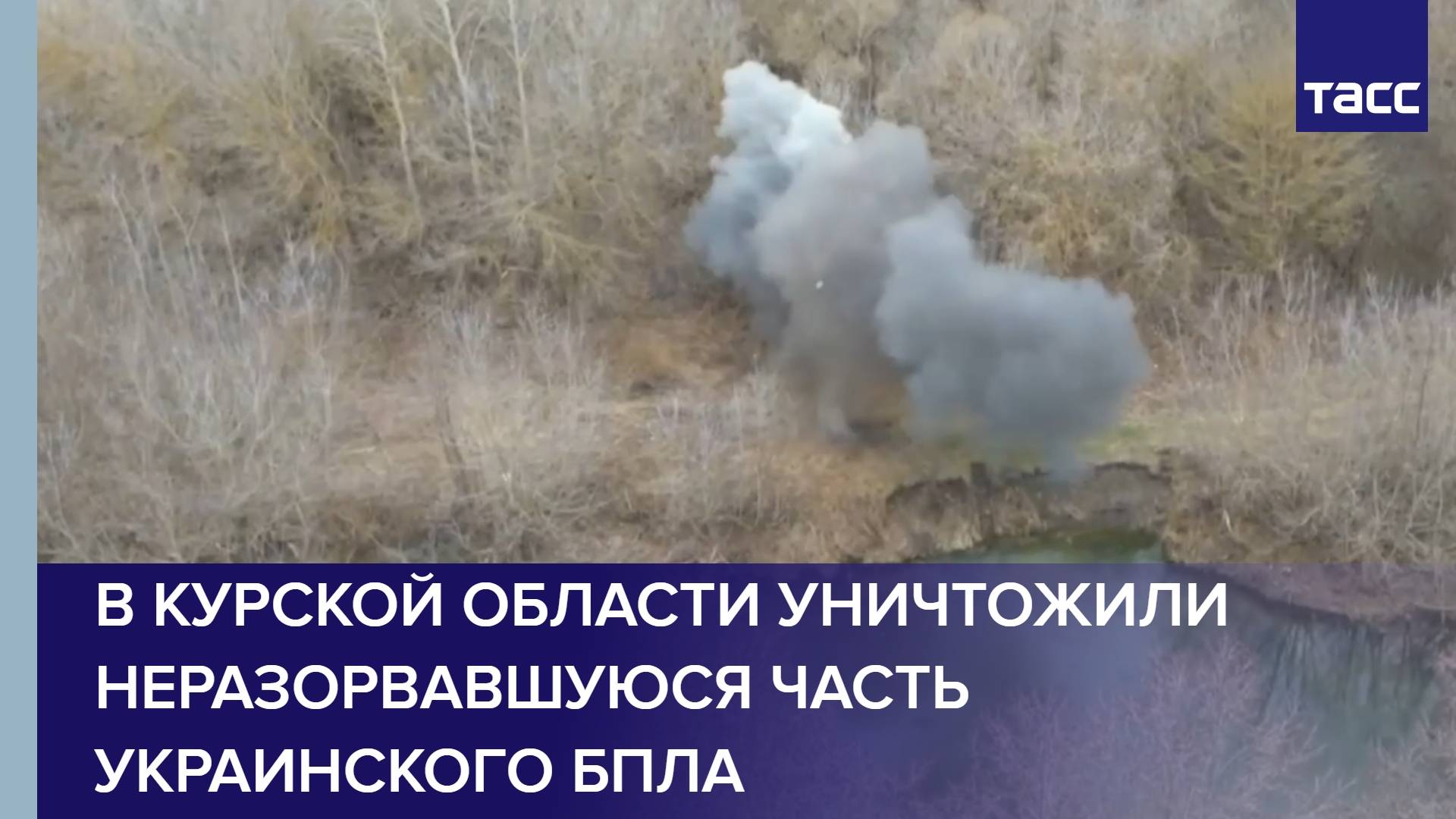 В Курской области уничтожили неразорвавшуюся часть украинского БПЛА