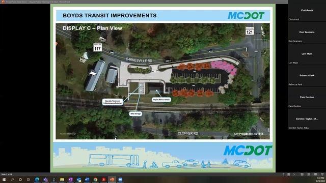 Boyds Transit Center Virtual Public Hearing