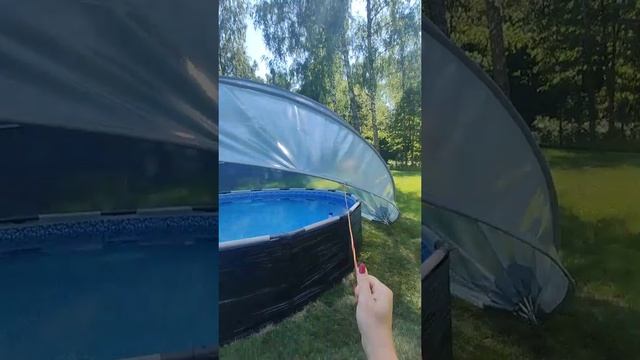 Отзыв на купол для бассейна "Аэросфера"! Вода 30 градусов! Дети рады!
