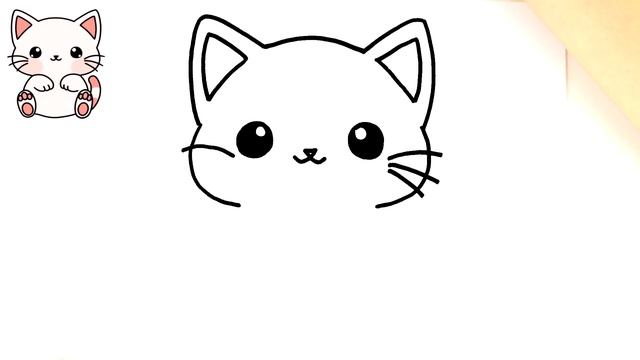 КАК НАРИСОВАТЬ КАВАИЙНОГО КОТЕНКА ШАГ ЗА ШАГОМ 😻