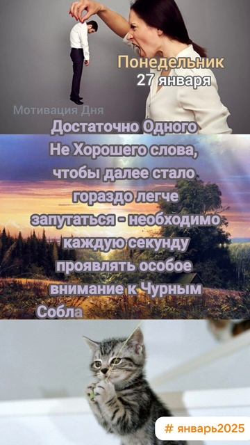 Понедельник • 27 января
Мотивация Дня 
ЭкстрасенС 
Алексей Надажить