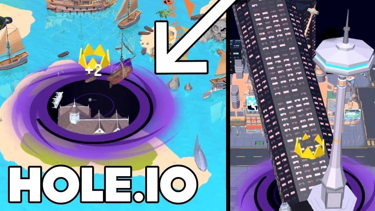 Hole.io - ЭВОЛЮЦИЯ ЧЕРНОЙ ДЫРЫ