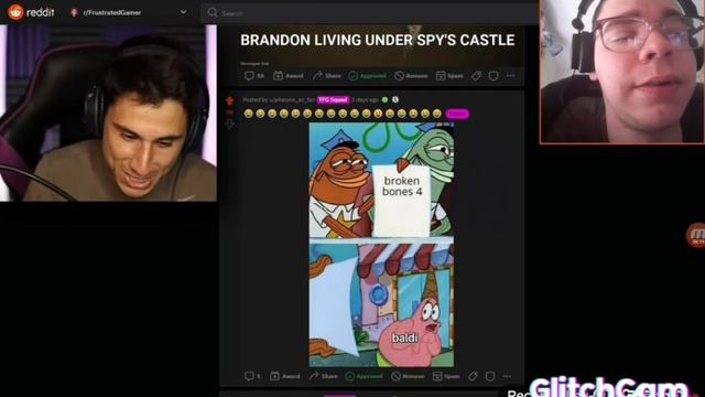 Showing my favourite YouTuber's second meme review video with him as a girl, in one of the memes!