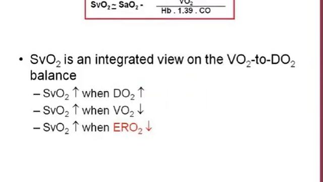 8  Cardiac output and SvO2   Vallet B  (2009)