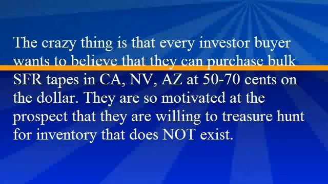 Bulk REO tape Inventory - State of the Nation 2010