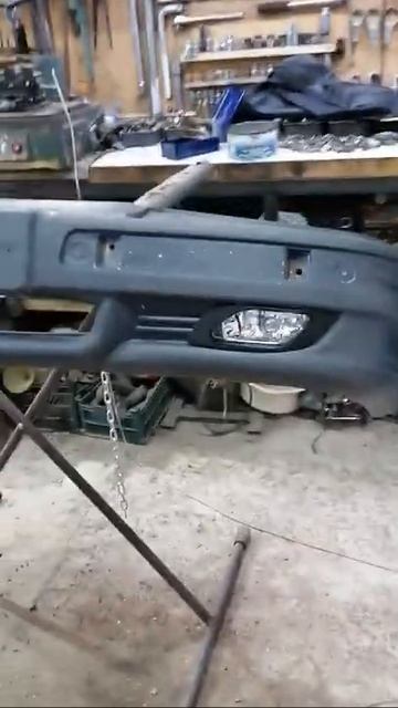 Бампер ГАЗ 31105,замена штатных ПТФ