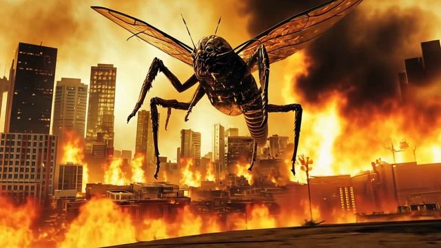 AI Video - Giant Insectoids Attack!
