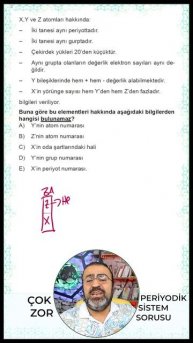 ÇOK ZOR Periyodik Sistem Sorusu
