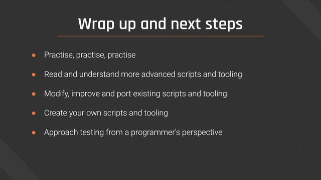 36. Wrap Up and Next Steps
