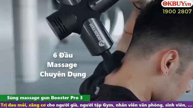 Súng massage cầm tay Mỹ Booster PRO 3 - 126W - Hỗ trợ điều trị căng cơ, đau nhức cơ bắp