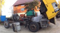 Блог №4. Разбор Мана по запчастям. Резка прицепа. Разбор КПП на зачасти. (Серия 106)