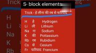 Trick S-block elements 1-A@smartclasseswithchem #sblockelements#youtubechannel#shorts