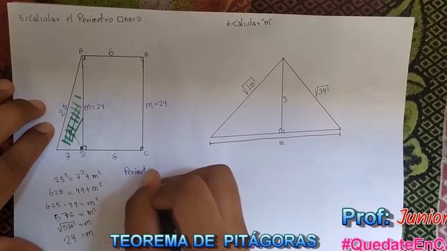 Teorema de pitágoras (ejercicios 4)