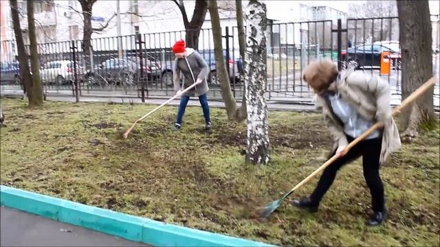 ГБОУ Школа 1288 Cубботник, 8 апреля 2017