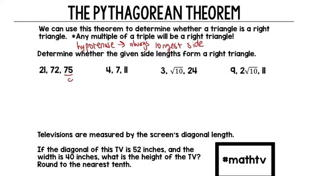 The Pythagorean Theorem