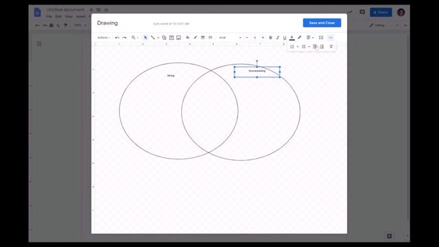 How to Make a Venn Diagram in Google Docs