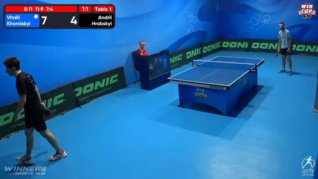 02:00 Vitalii Khorolskyi 2 - 3  Andrii Hrabskyi West 5 WIN CUP 12.09.2022 | TABLE TENNIS WINCUP