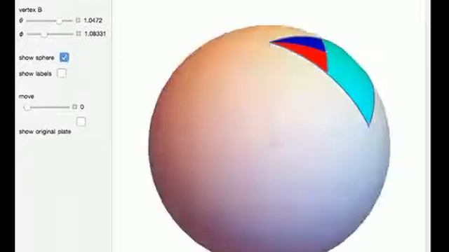 Dissection of Gerwien's Triangle into a Saccheri Quadrilateral on the Sphere