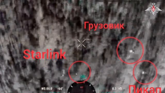 Уничтожение пикапа, грузовика, станции спутниковой связи «Starlink» и блиндажа ВСУ артиллеристами гр