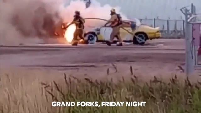 Friday Night Fire Destroys Classic Car In Grand Forks